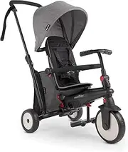 smarTrike STR3 Journey 6-in-1 Folding Baby Tricycle, Grey