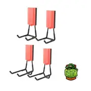 GATOR MAGNETICS 4.5" & 3" Mega Open 45lb 20kg Hardware Magnetic Hook - Red 4 Pack AGBRED402