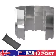 10 Plates Wind Shield Deflectors Aluminum Foldable Gas Cookers Wind Deflectors