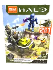 New Mattel Mega Construx Halo Infinite Recon Getaway Evacuation 2 in 1-123 pcs