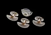 tuxedo shirt studs with vintage watch parts by alan k. thau ® sterling silver
