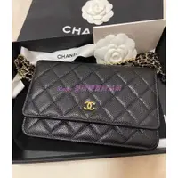 在飛比找蝦皮購物優惠-Chanel 香奈兒 WOC A33814 Wallet O