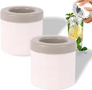 Cylinder Ice Cube Trays, Silicone Mini Ice Cube Modes, Small Ice Maker Cup For Fridge Freezer Squeeze & Release Ice Cup (gray, 2)