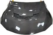 Hood Scoops for Cars， Compatible for Carbon Fiber Hood Compatible for Toyota Supra A90 Carbon Bonnet Hood Car Accessories Carbon Bonnet Engine Cover(FRP)