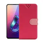 NISDA FOR 華碩 ASUS ZENFONE 6 ZS630KL 風格磨砂支架皮套桃