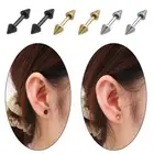 Steel Rivet Spike Cone Tip Tragus Helix Stud Barbell Earring Ear Cartilage Stud