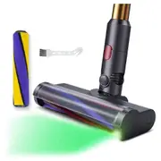 For V7 V8 V10 V11 V15 Vacuum Cleaner Floor Nozzle Brush with LED, Illuminates Hidden Dust for Hard Floors As Shown