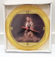 Gladiator 7" Gold novelty wall/desk clock Brand New Russell Crow