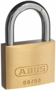Abus Padlock 68/35 - Abus 35mm Brass Bodied Padlock 2 x keys FREE POST