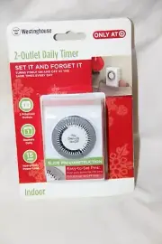 Westinghouse 2 Outlet Indoor Mechanical Daily Timer