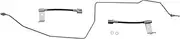 TRQ Rear Brake Hose Set Compatible with 2017-2022 Ford F-350 Super Duty
