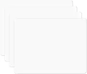 Silicone Placemats, Food-Grade Non-Slip Waterproof, Dining, Stain Resistant, Countertop Protector, Kitchen Counter Mat, Heat Resistant, Baking mat Dishwasher Safe (15.7x11.8Inch-4pack, Translucent)