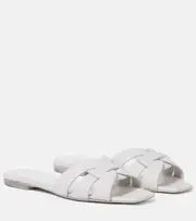 [Saint Laurent] Saint Laurent Tribute leather sandals AU 8 white