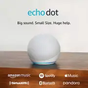 Echo Dot (Newest Model), Vibrant Sound, Alexa Routines, Glacier White