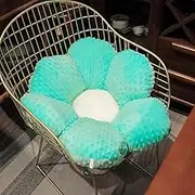 30-80cm Colorful Flower Plush Pillow Cushion Soft Sunflower Plant Mat Stuffed Sofa Bed Sleeping Back Cushion Decor Gifts (Color : Blue New, Size : 30cm)