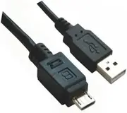 Astrotek USB 2.0 Type A Male to Micro USB B Male, Black, 3 Meter