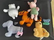Winnie The Pooh Figurines Soft Toys Disney Yeni Soft Toys, Pooh And Friends Set