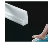 Barrière d'eau en silicone pour seuil de douche de 2 m/78 pouces, barrière d'eau pour sol de pièce humide, barrage d'eau de salle de bain,