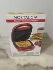 Nostalgia MyMini Sandwich Panini Maker Teal Non-Stick Compact Grill Dual-Sided