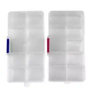 Plastic Storage Container Transparent Storage Box with Adjustable Partition