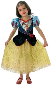 Disney Princess Snow White Girls Deluxe Shimmer Costume