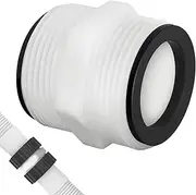 Pool Hose Connector - Pool Connector Replacement with 2 L Gasket Rings,Waterproof Swimming Pond Extension Adapter, Skimmer Plumbing Connection for Ground Pool, Swimming Pool
