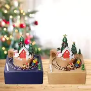 Christmas Train Musical Box Clockwork Type Play Merry Christmas Song Classic for