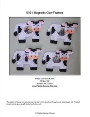 Cow Magnetic Picture Frames- Plastic Canvas Pattern or Kit