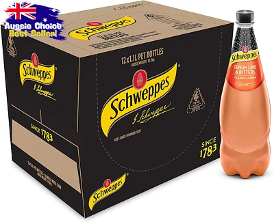 Lemon Lime & Bitters 12 x 1.1L Bundaberg Soft Drink Mixer Bulk