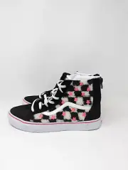 NEW NWT VANS CHECKERBOARD SHERPA SK8 HI