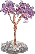MAGICLULU Crystal Tree Tabletop Decor Natural Amethyst Tree Ornament for Home Office Decoration Unique Present for Art Lovers Photography Props