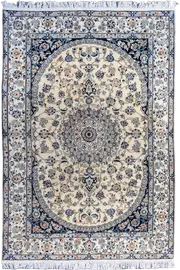 Nain Hand Knotted Wool & Silk Rug - 307x200 cms by Cyrus Rugs