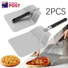 1/2Pcs Pizza Shovel Cake Lifter Baking Tool Stainless Steel Spatula Paddle AU