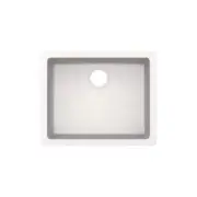 Unbranded Drop-In/Undermount Bar Sink Rectangular Single Bowl Quartz in White