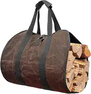 Firewood Bag, Multifunctional Foldable Large Firewood Storage Bag - Firewood Carrier Log Bag Canvas Log Tote Bag, multicolor, 説明を参照してください, See Description