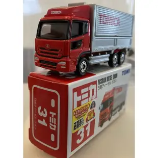 TOMY TOMICA 舊藍標 31 初回 新車貼 日產 DIESEL QUON 卡車 鷗翼車 貨車 貨櫃車 運輸車