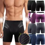 Men Underwear Comforty Soft Boxer Briefs Bulge Enhance Ball Pouch Modal Trunks