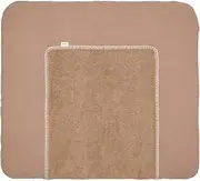 Koeka Changing Mat Cover - Fitted Cover for Changing Mat - Faro - Cotton - Brown - 75 x 85 cm