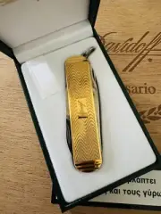 Davidoff Cigar Knife Round Cutter Diacut Gilded #90223 Vintage Discon.