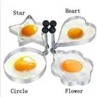 Creative Cooking with Stainless Steel Fried Egg Shaper and Pancake For Mold