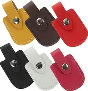 MERRYHAPY 6pcs Nail Sheaths Pu Covers Nail Tools Protection for Manicure Scissor Pouches