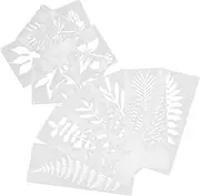 VILLFUL 12pcs Painting Template Reusable Spring Stencils Art Stencils Crafts Stencils Floral Drawing Stencil Craft Stencil Reusable Stencils Spraying Stencils Wall Stencils for Painting