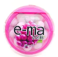 在飛比找DOKODEMO日本網路購物商城優惠-[DOKODEMO] UHA味覺糖E-MA喉片容器(葡萄)