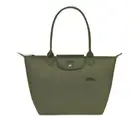 NWT LONGCHAMP Le Pliage Medium Recycled Nylon Shoulder Tote 2605919 Forest Green