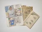 Uncut Vogue Pattern 2177 TODDLERS BIBS & BONNETS OS Unisex " Little Vogue " VTG