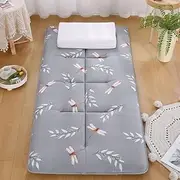 Folding Roll Up Camping Mattress with Futon Mat, Single Double King Size Japanese Futon with Non-Slip Backing Portable Japanese Style Mattress,