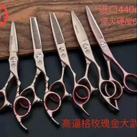 在飛比找蝦皮購物優惠-大武士玫瑰金美髮工具剪刀一組五把送剪刀包一個