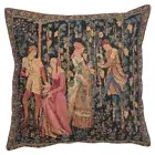 The Harvest European Cushion Cover Belgian Tapestry Home Decor Pillow 13x13 in