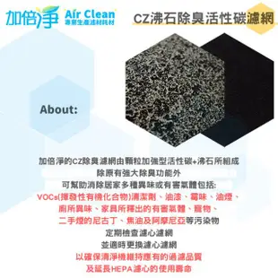 加倍淨 CZ沸石除臭活性碳濾網 適用COWAY AP-1216L 空氣清淨機