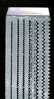 Scrap Diecut German Dresden Silver Paper Assorted Designs Border Victorian Craft